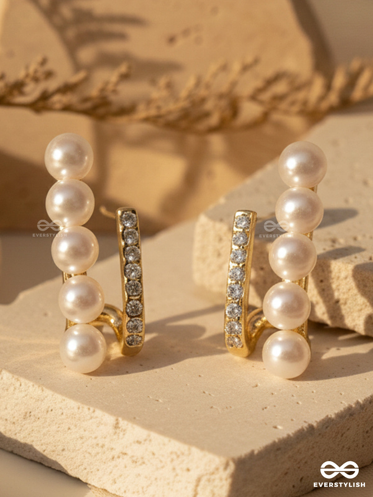 Blink Pearl Bar - Trendy Stud Earrings