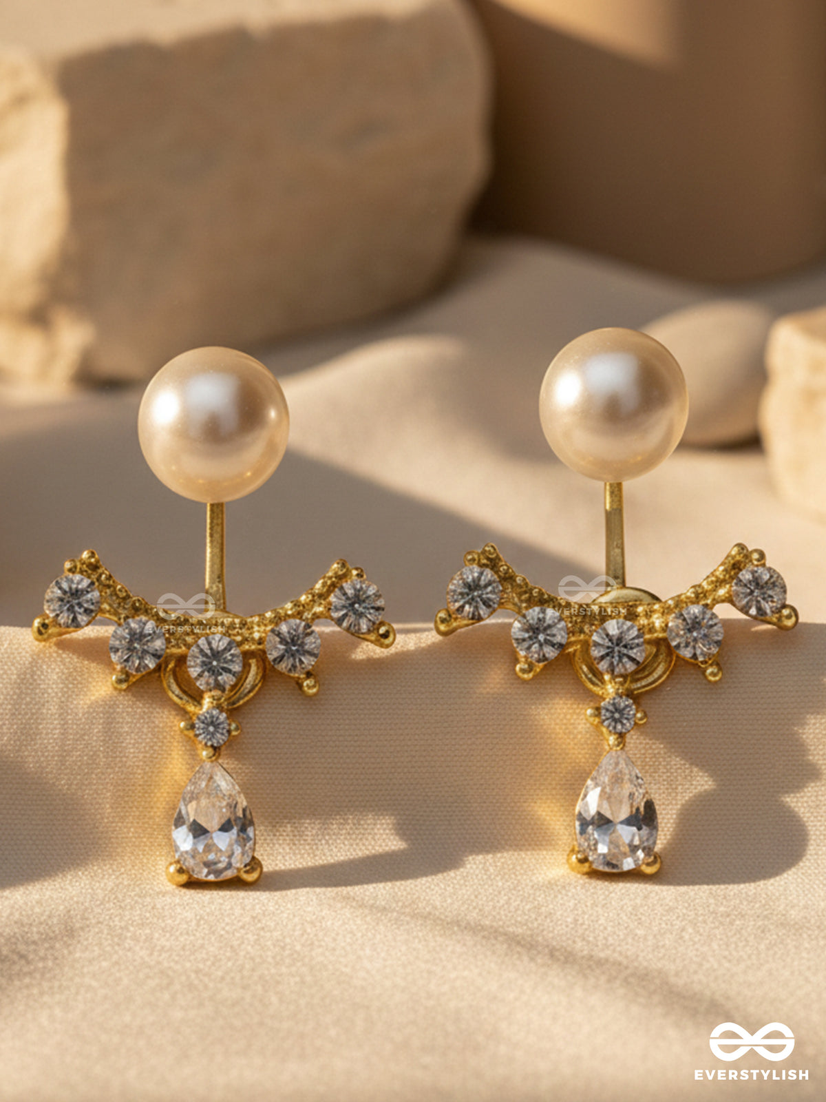 Pearl Peep - Sweet Crystal Ear Jackets