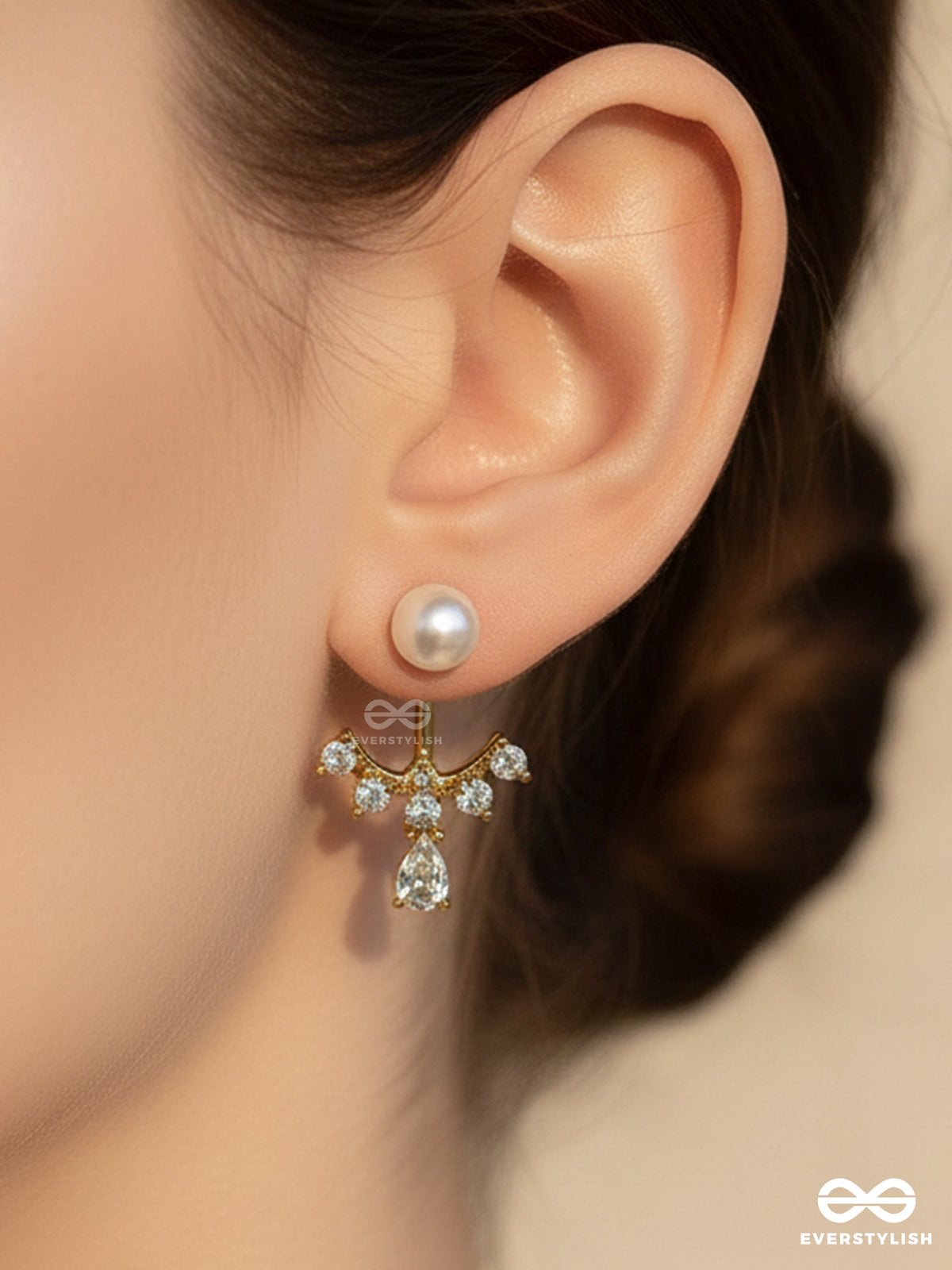 Pearl Peep - Sweet Crystal Ear Jackets