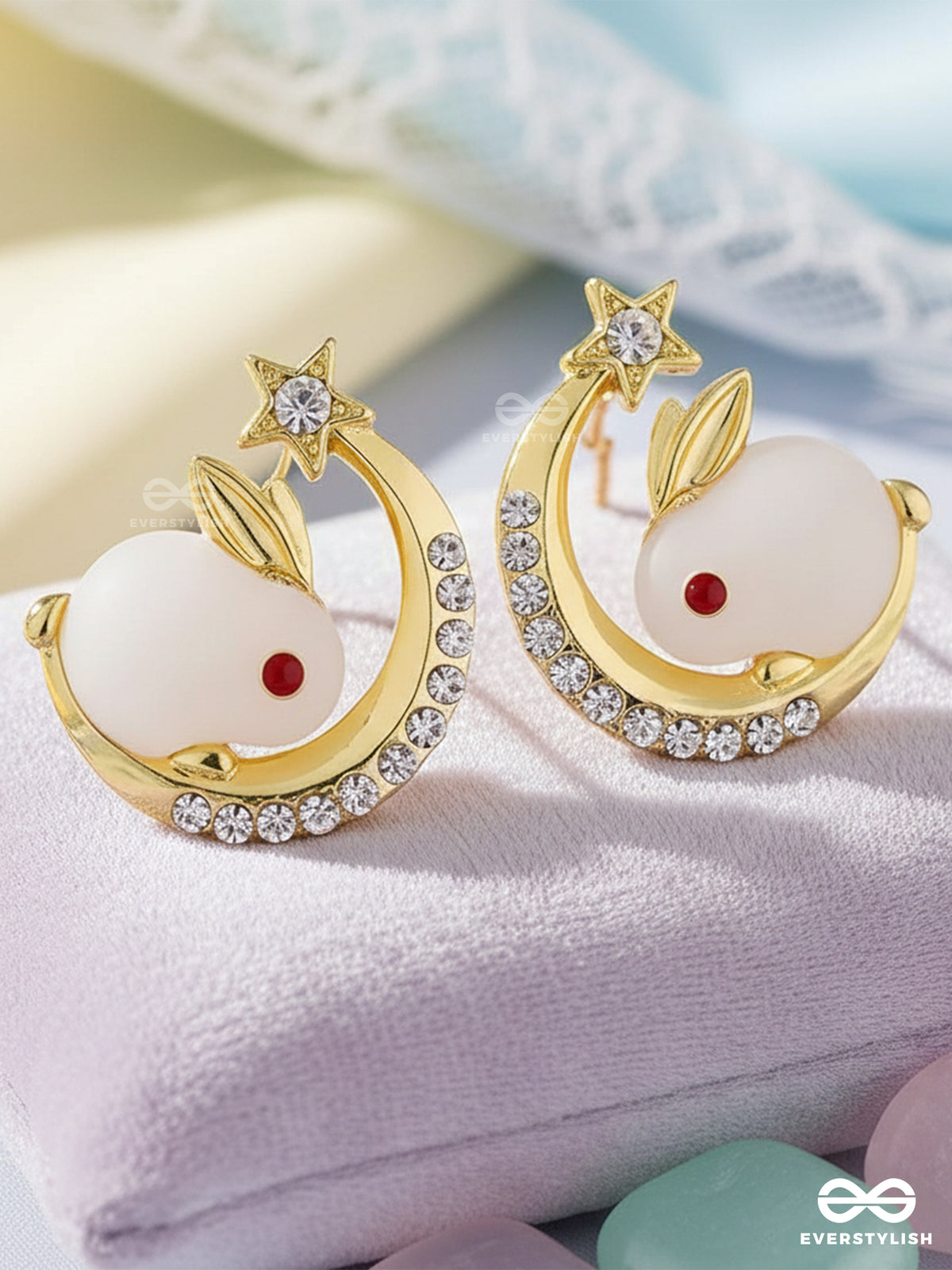 Bunny Twink - Adorable Celestial Stud Earrings