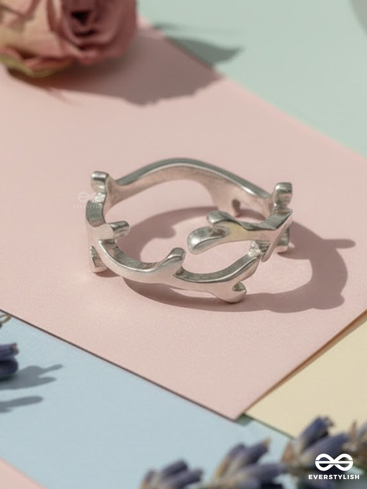 Silver Ripple - Sculpted Wave Ring