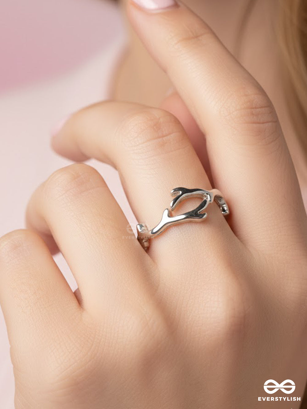 Silver Ripple - Sculpted Wave Ring