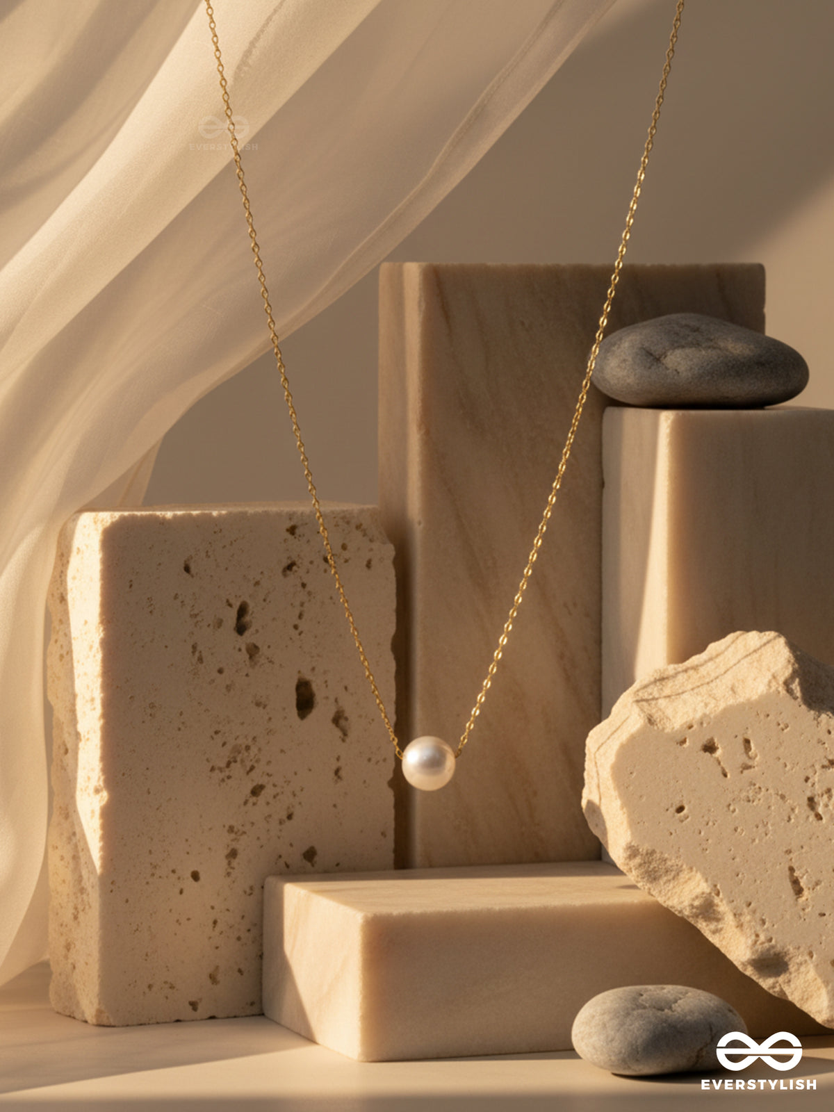 Soulpearl - Minimal Pearl Pendant Necklace