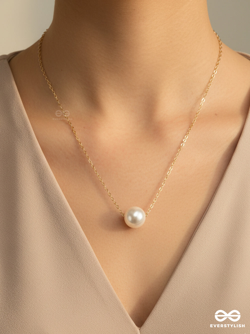 Soulpearl - Minimal Pearl Pendant Necklace