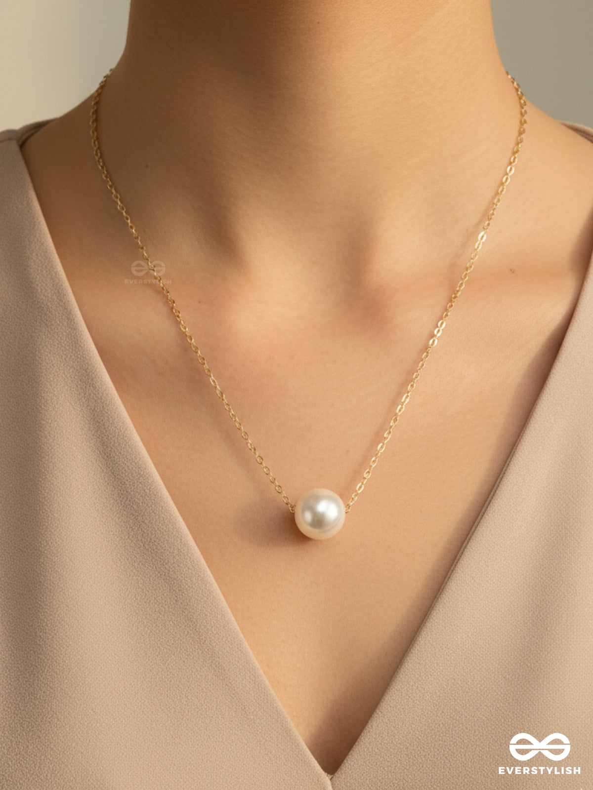 Soulpearl - Minimal Pearl Pendant Necklace