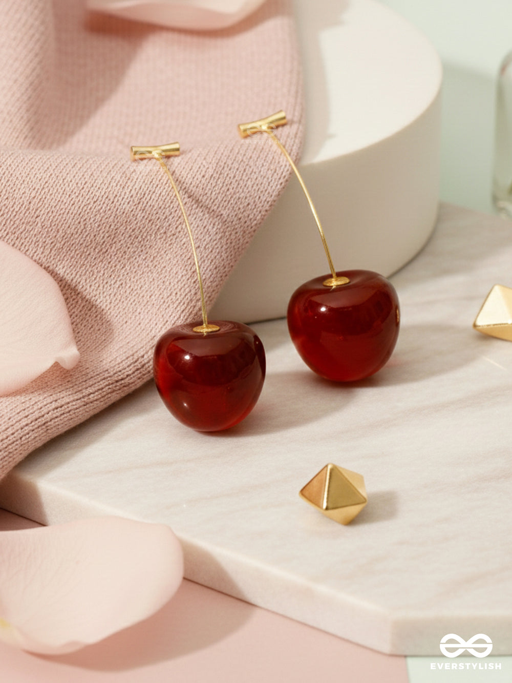 Cherry Pop - Playful Cherry Drop Earrings