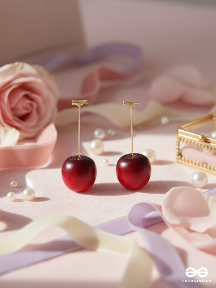 Cherry Pop - Playful Cherry Drop Earrings
