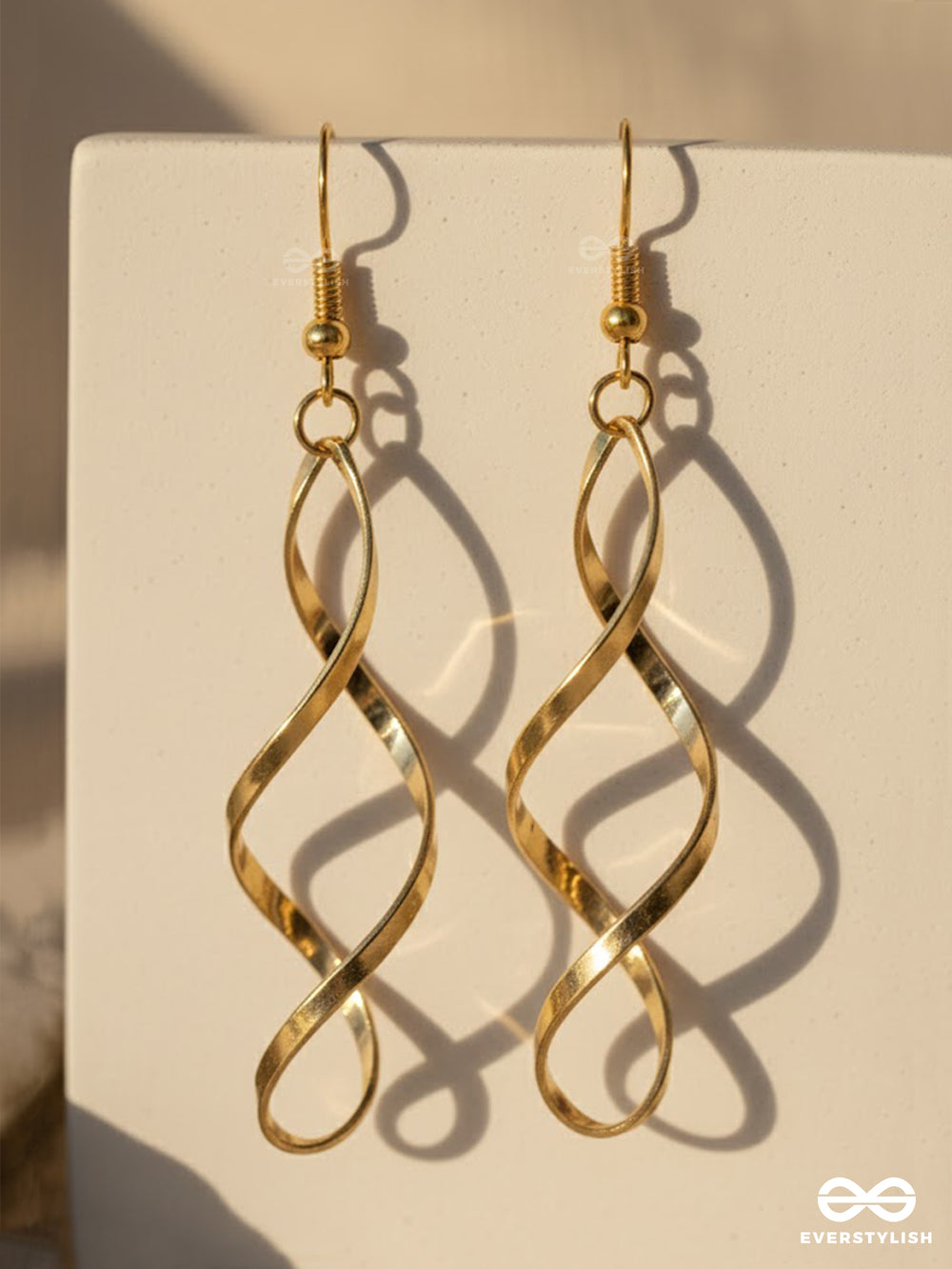 Infinity Drift - Fluid Sculptural Drop Earrings