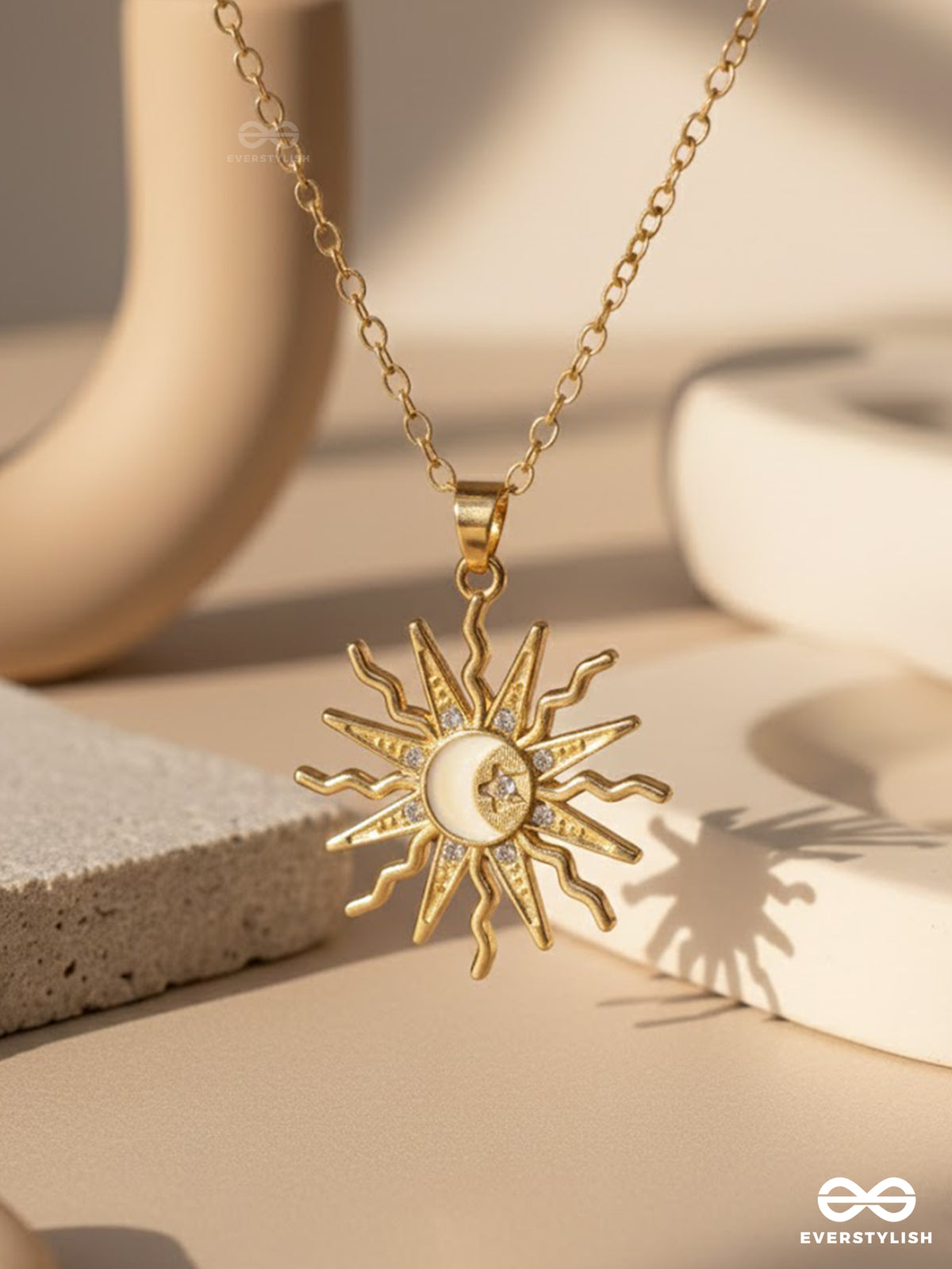 Sunray - Radiant Statement Sun Pendant Necklace