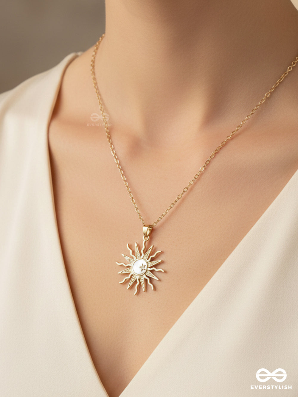 Sunray - Radiant Statement Sun Pendant Necklace