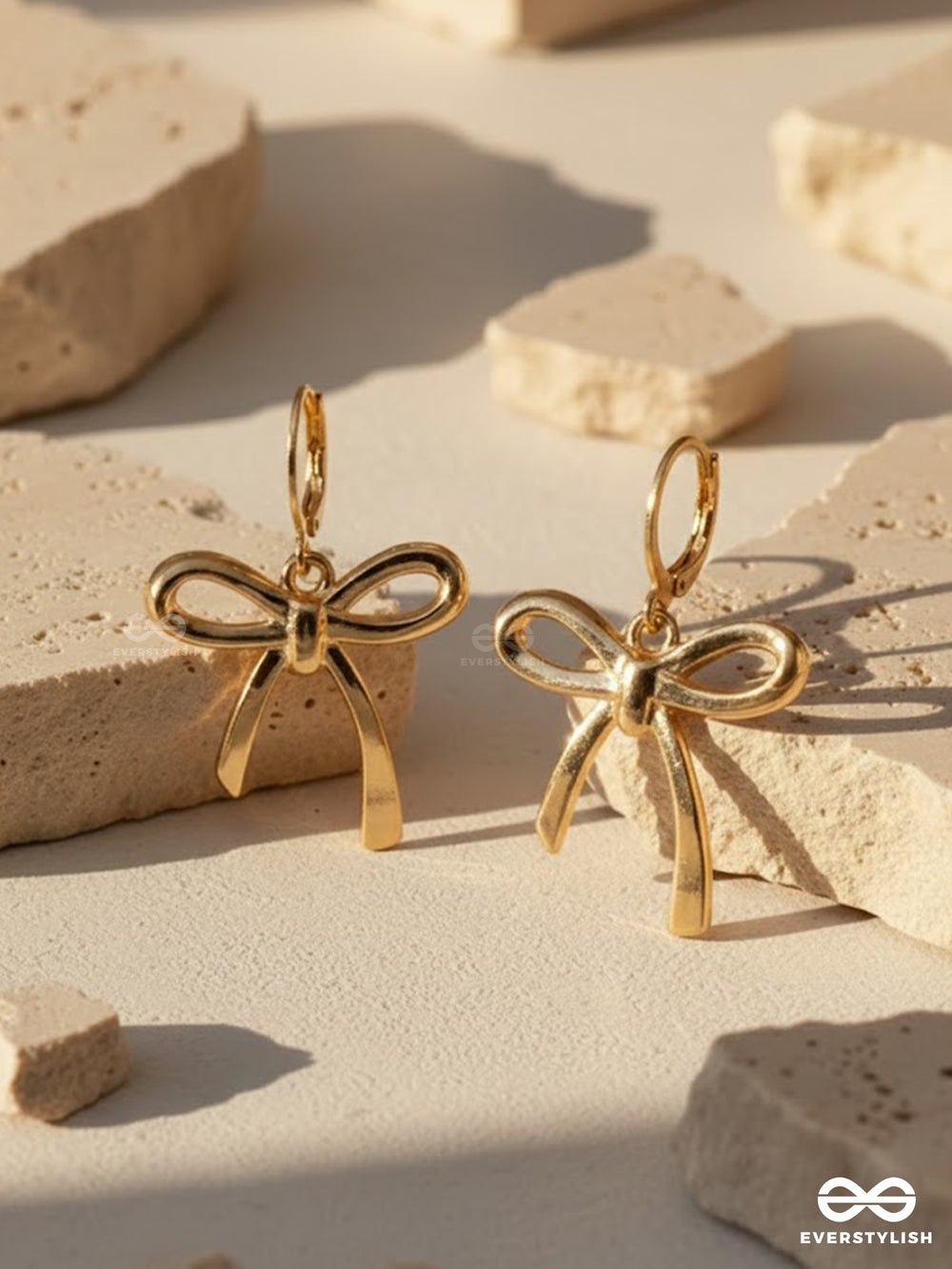 Bowbelle - Delicate Bow Drop Earrings