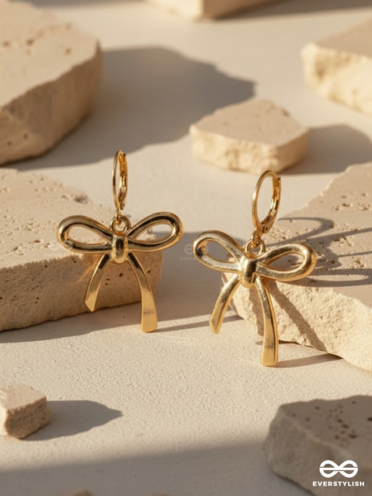 Bowbelle - Delicate Bow Drop Earrings