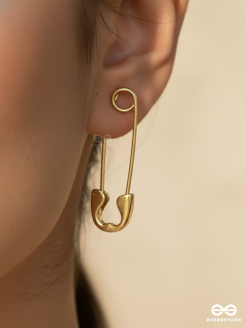 Lock It - Bold Safety Pin Earrings
