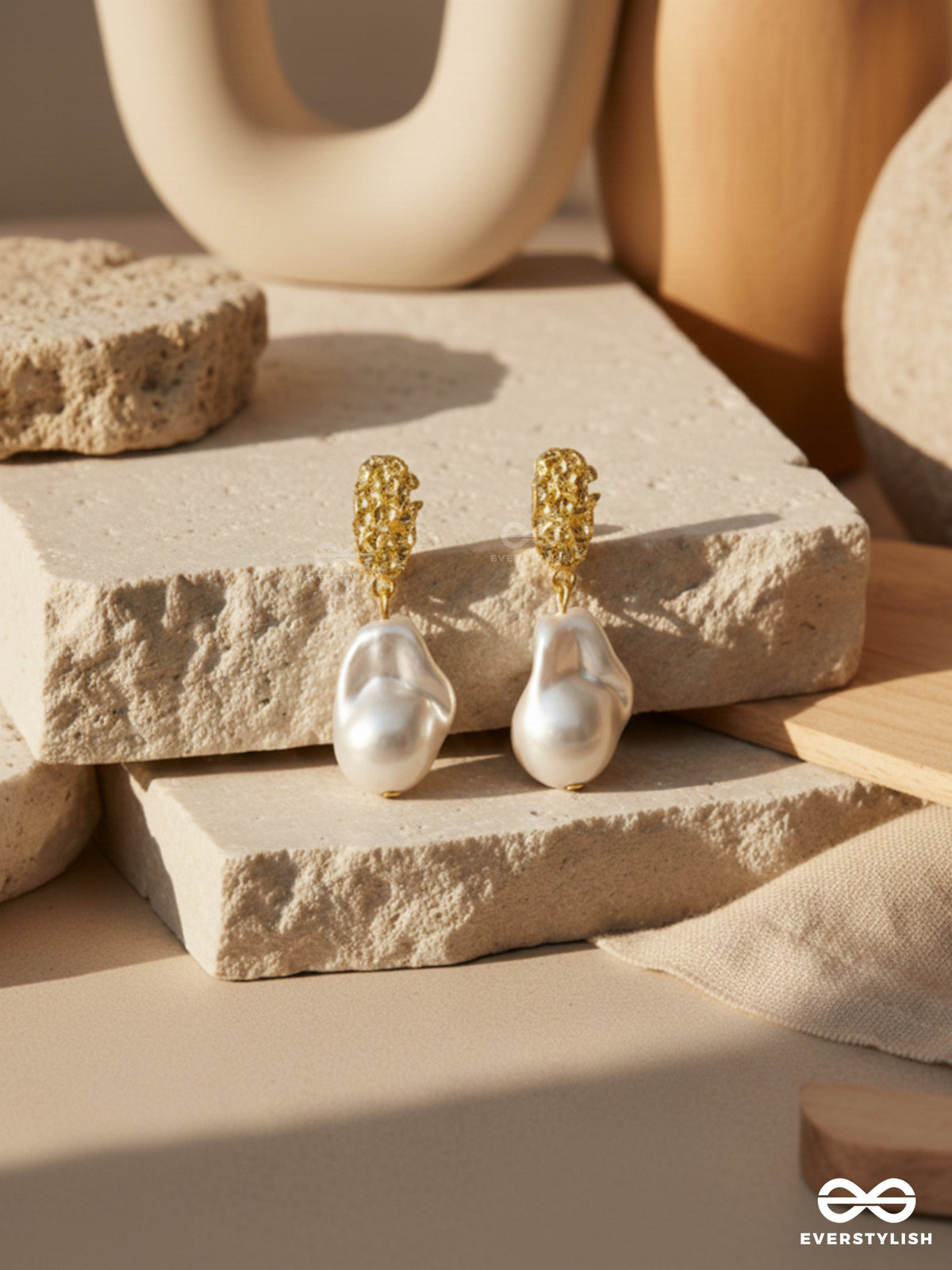 Pearl Petal - Soft Pearl Earrings