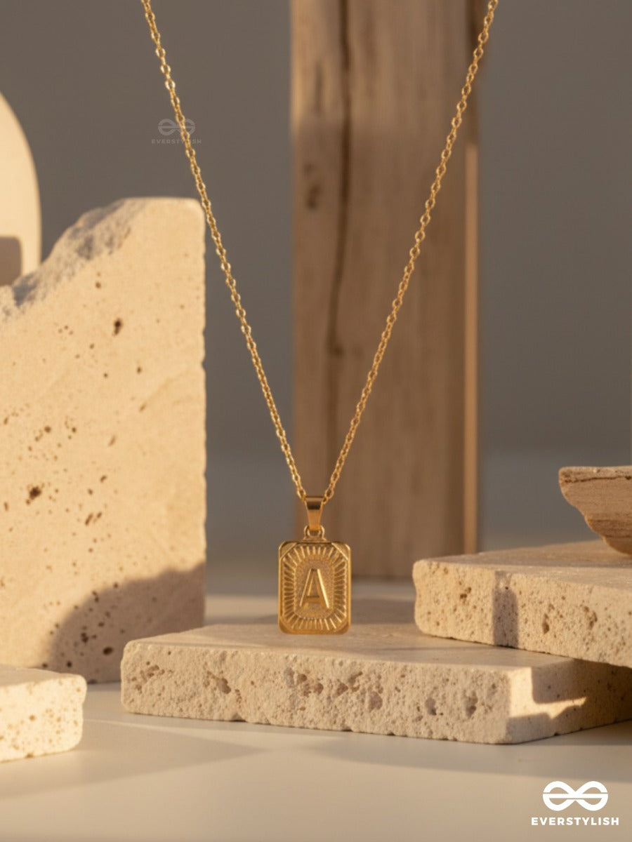Alpha Whisper - Statement Letter Necklace