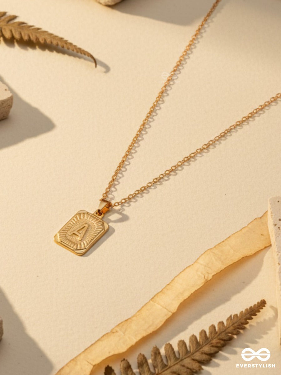 Alpha Whisper - Statement Letter Necklace