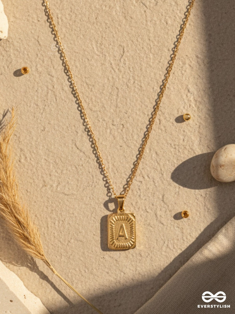 Alpha Whisper - Statement Letter Necklace