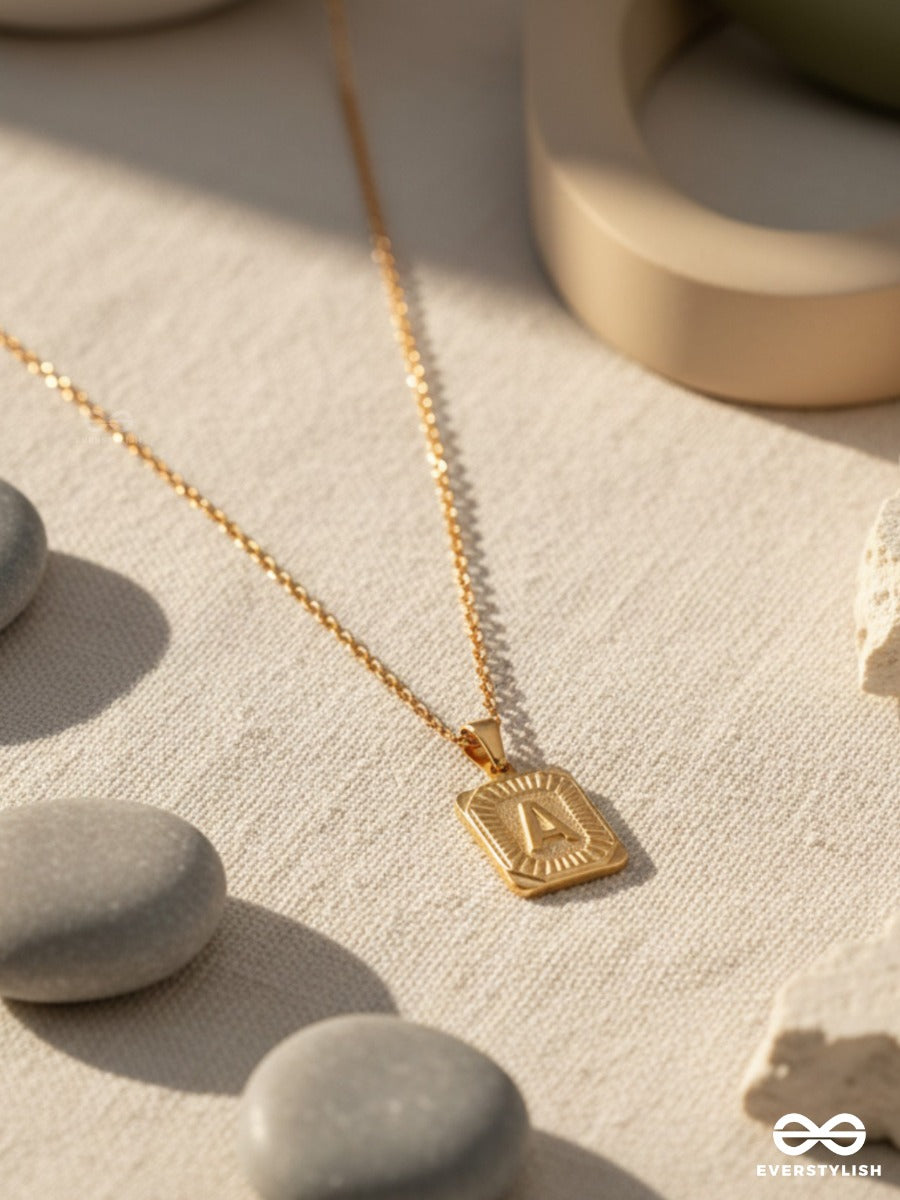 Alpha Whisper - Statement Letter Necklace