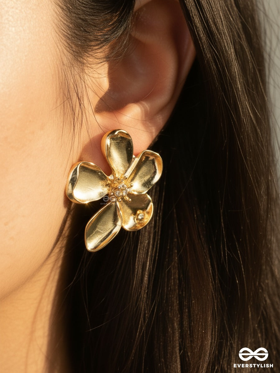 Golden Flora - Everyday Gold Stud Earrings
