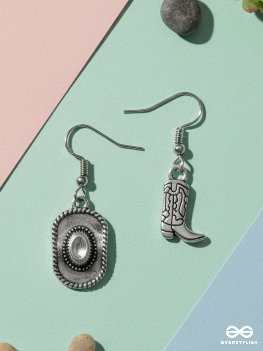 Cowgirl Cool -Mismatch Drop Earrings
