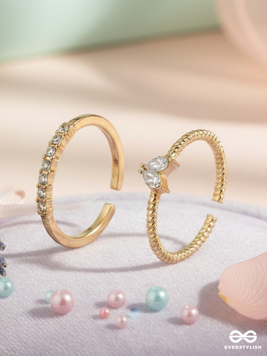 Twinkle Curve - Modern Gold Rings