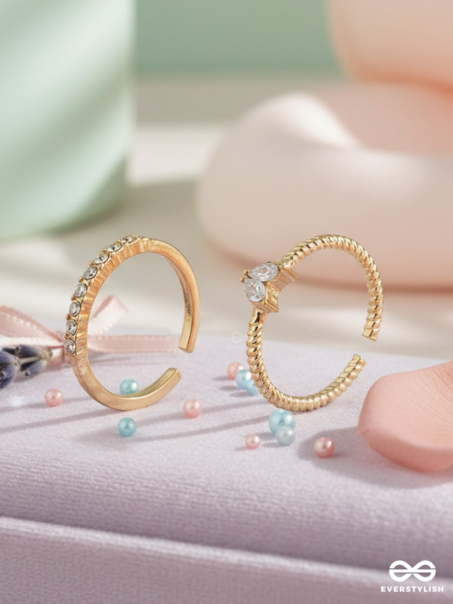 Twinkle Curve - Modern Gold Rings