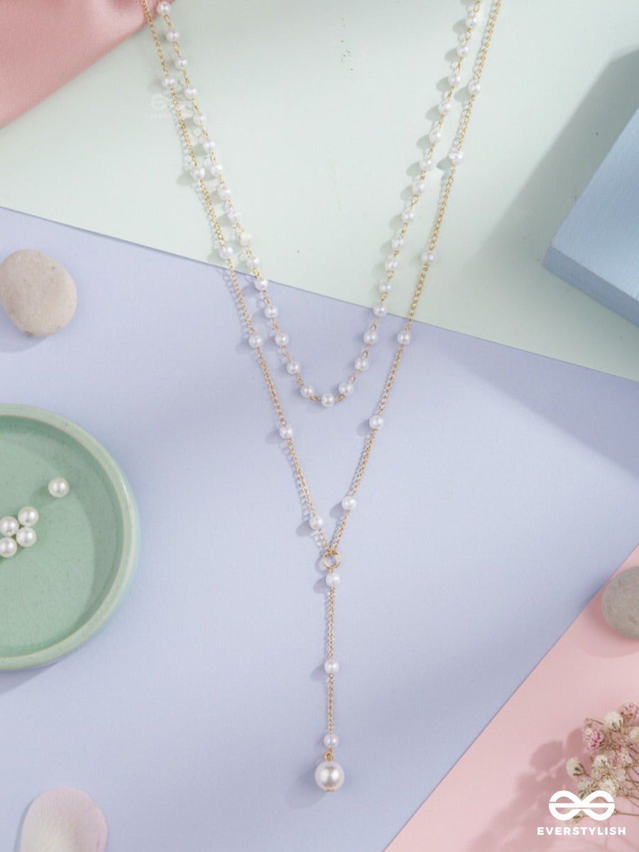 Ivory Cascade - Double Layered Pearl Necklace