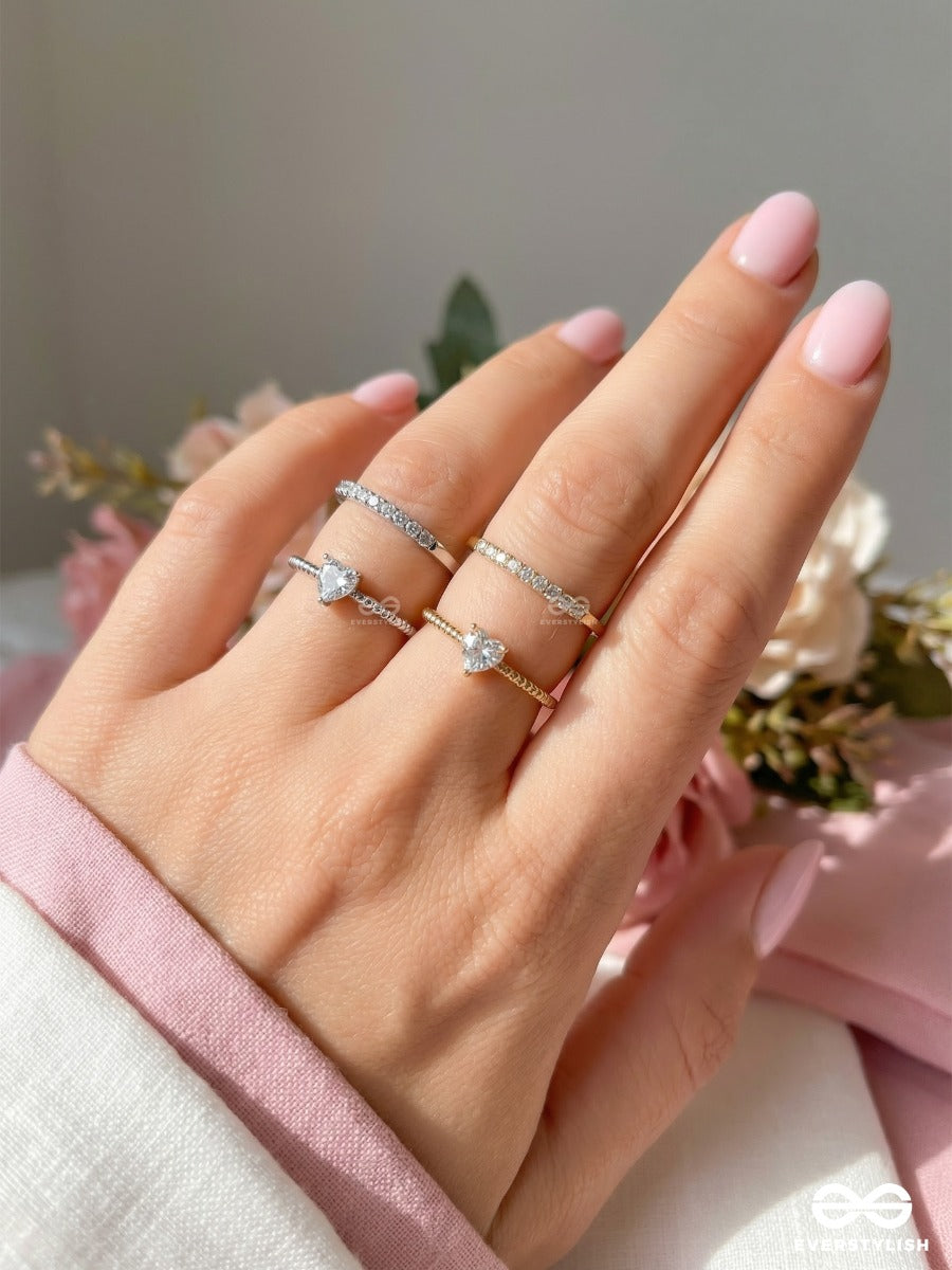 Twin Spark - Multi-Metal Ring Set