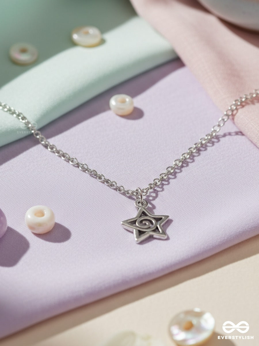 Star Trace - Everyday Silver Necklace