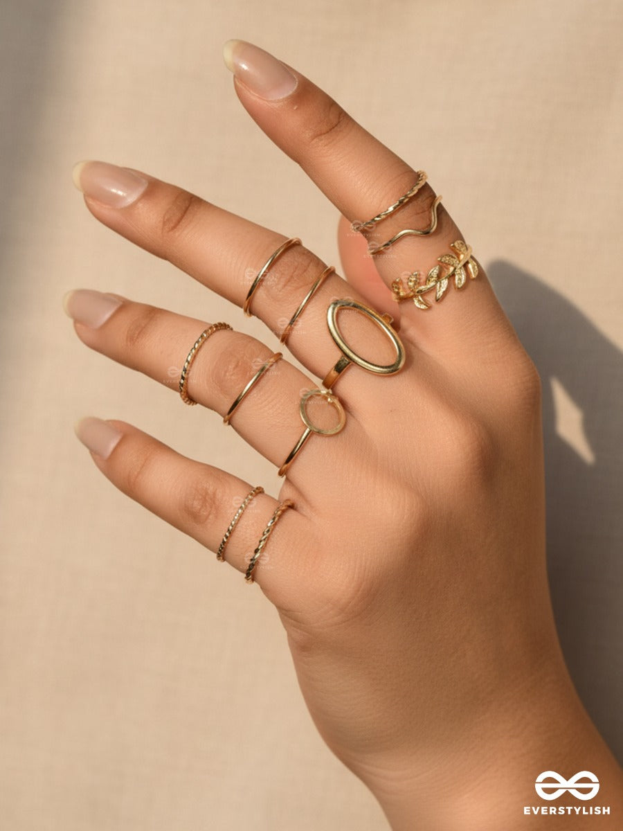 The Gold Stack - Everyday Ring Set