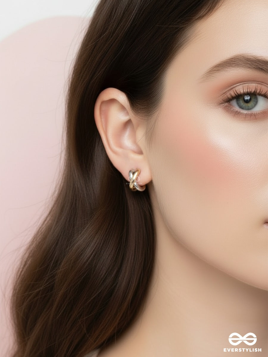 Crossover - Mixed Metal Hoops