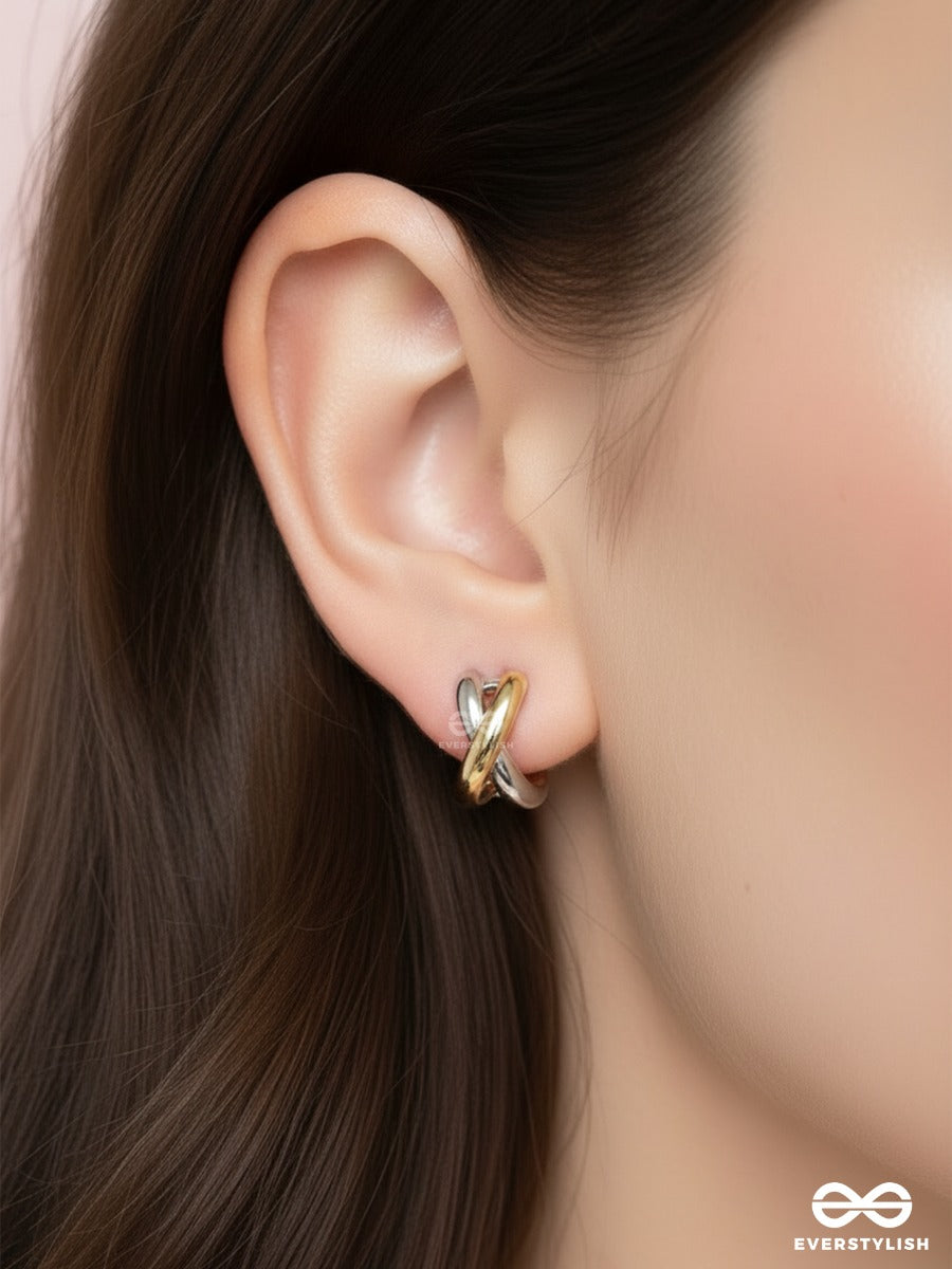 Crossover - Mixed Metal Hoops