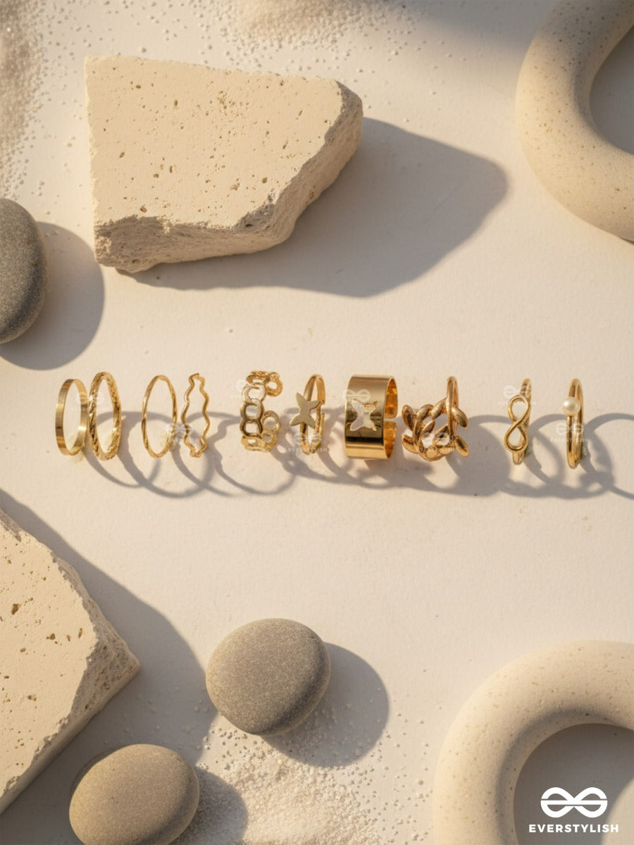 Stack Symphony - Bold & Smooth Everyday Ring Set