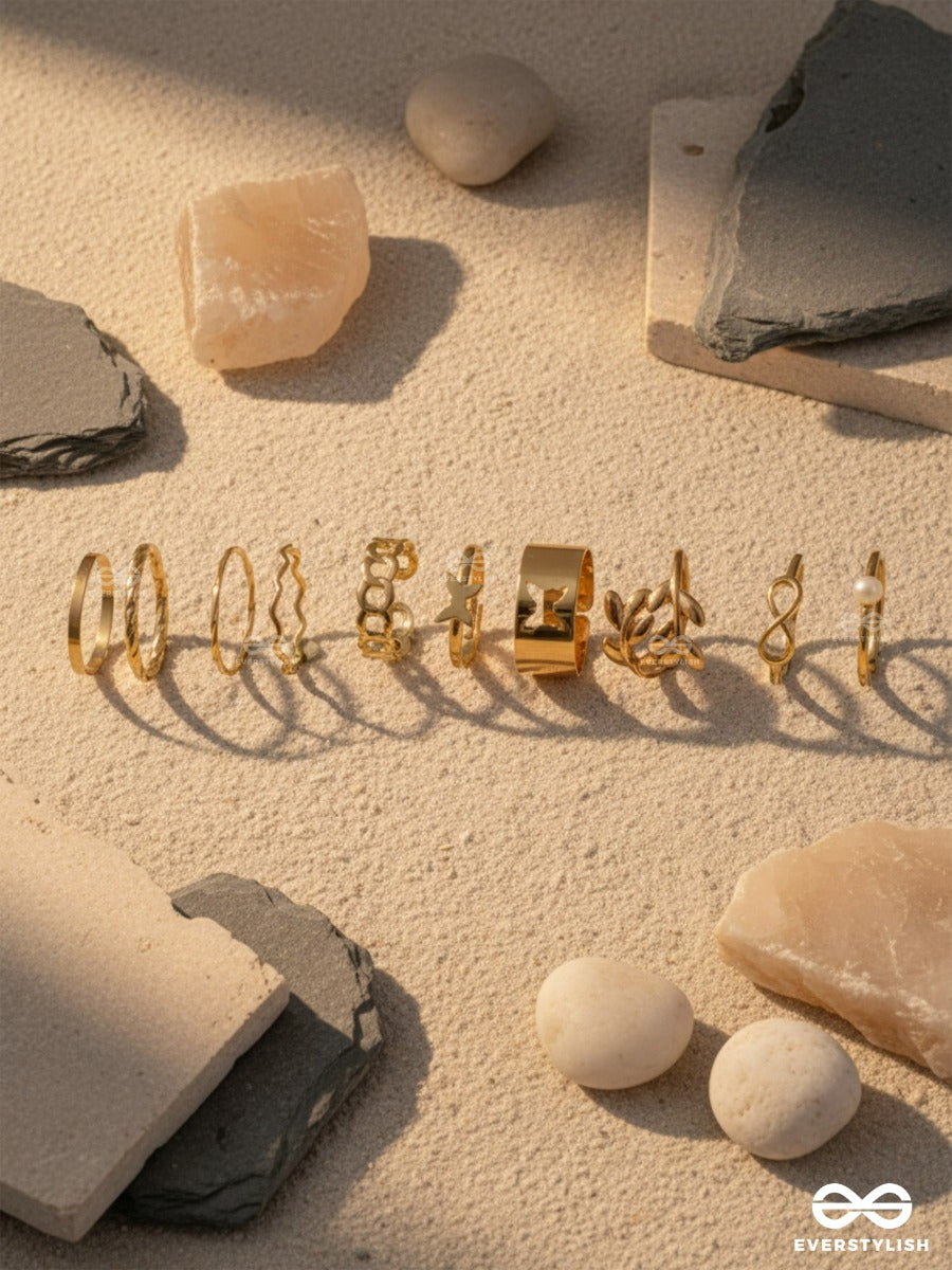 Stack Symphony - Bold & Smooth Everyday Ring Set