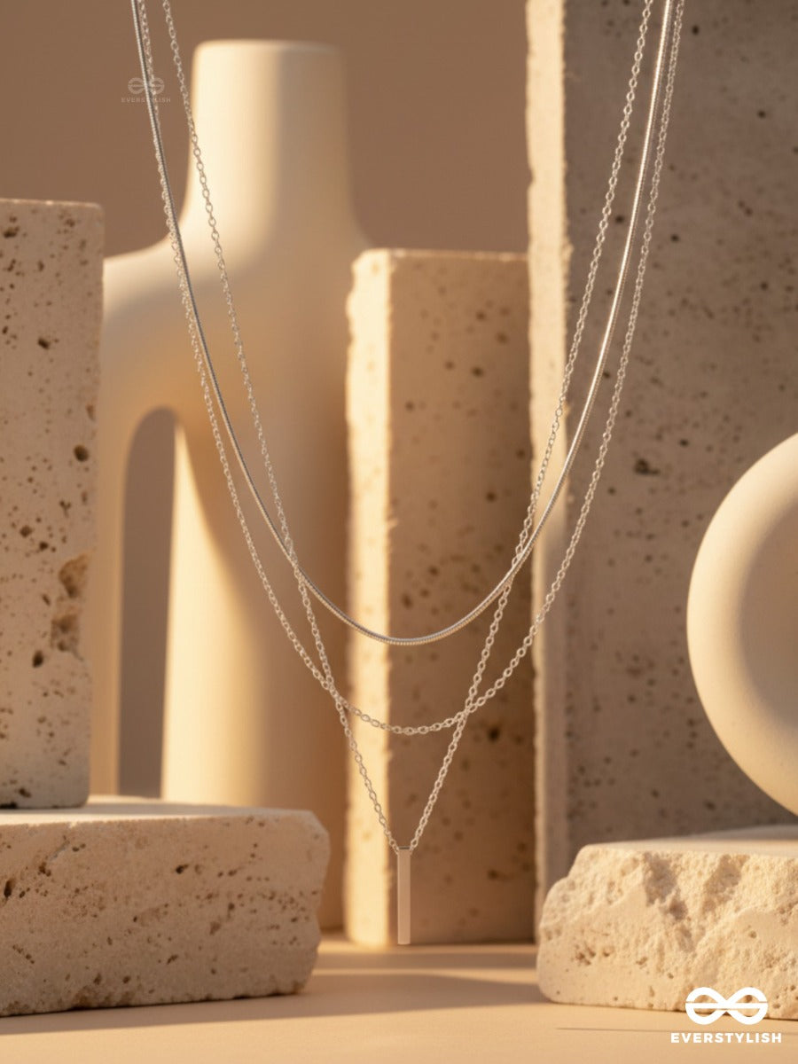 Linea Layer - Sleek Layered Silver Necklace
