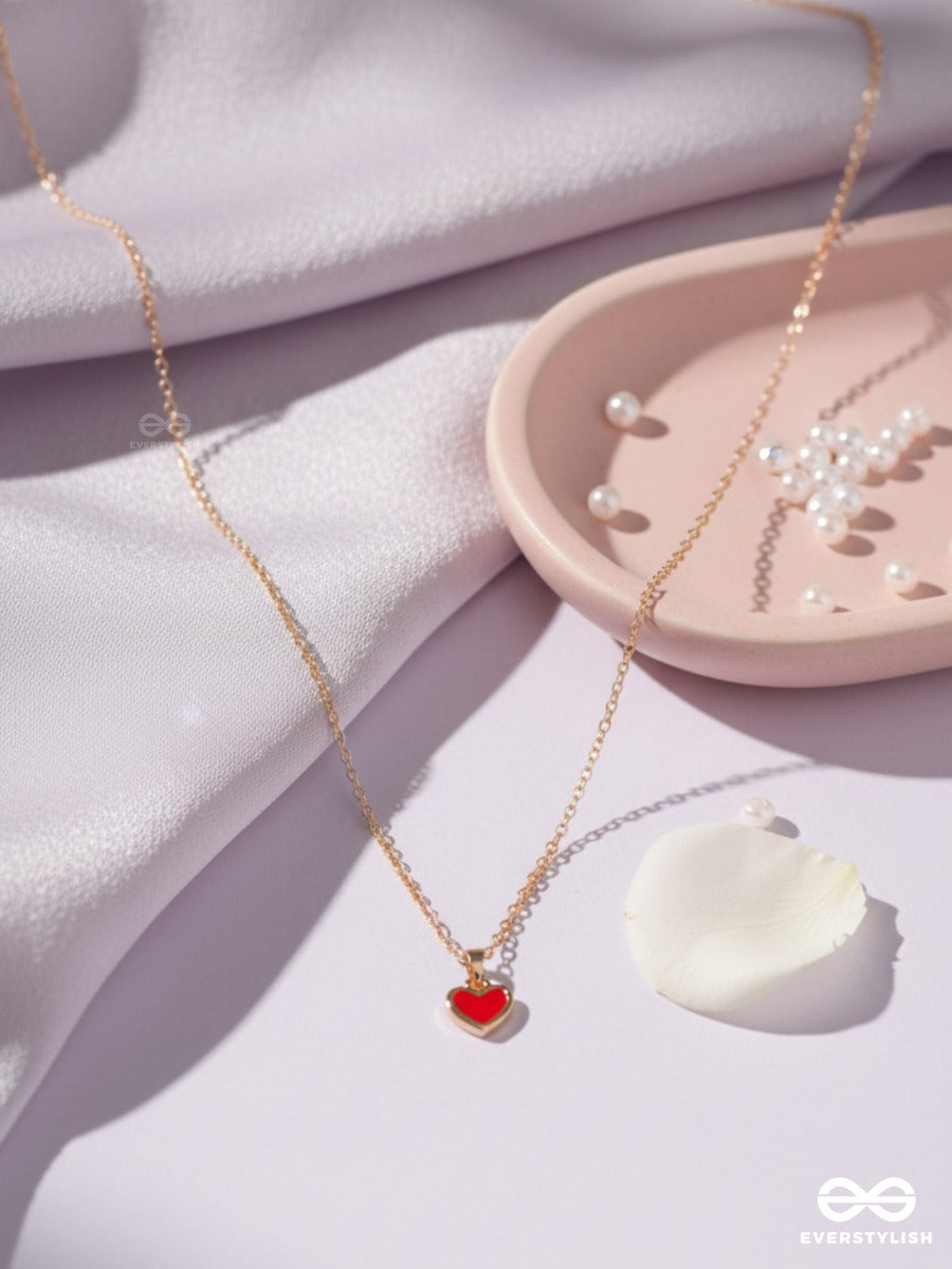 Cupid Note - Mini Heart Necklace