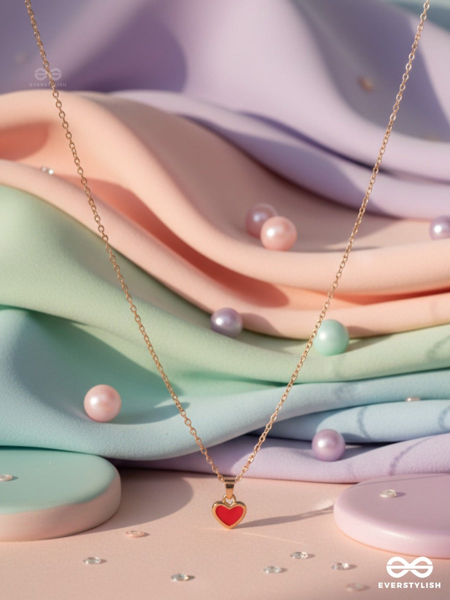 Cupid Note - Mini Heart Necklace