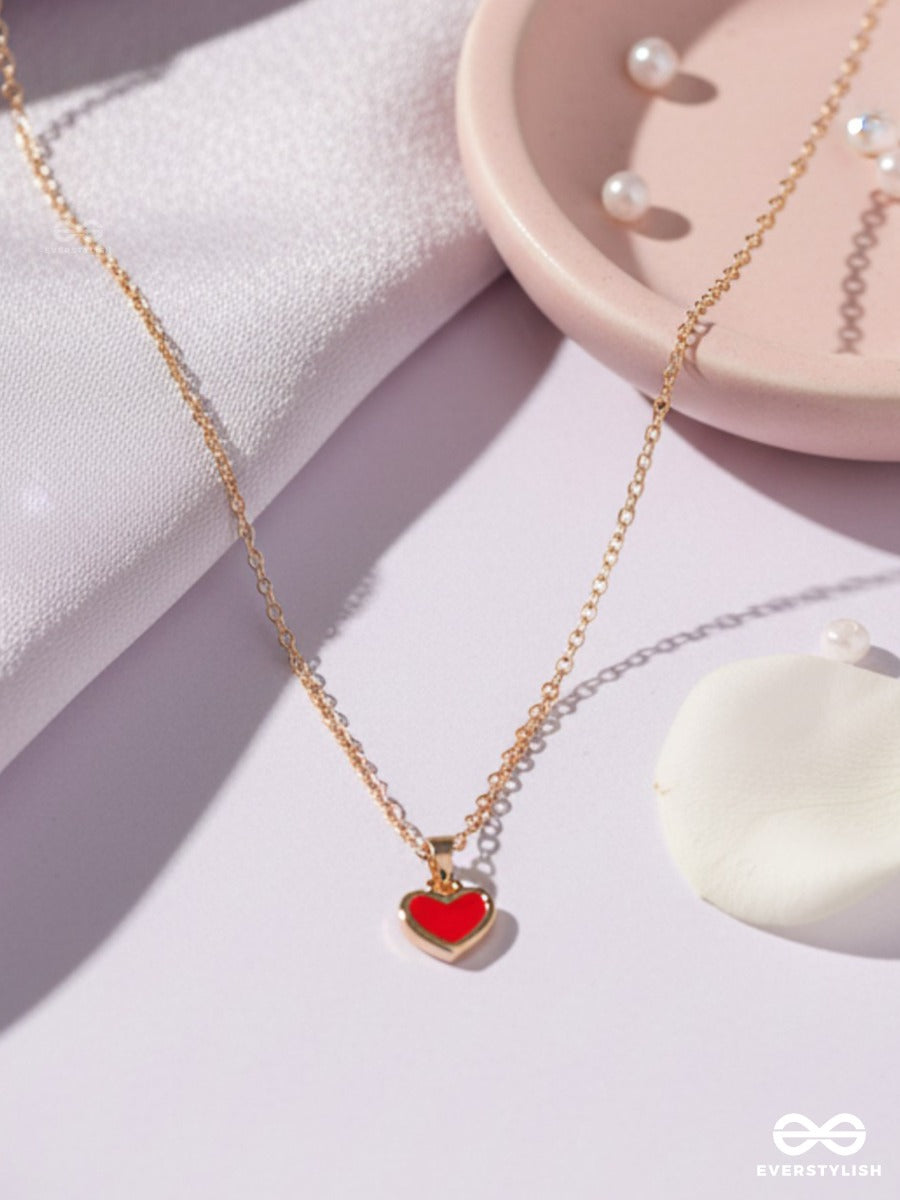 Cupid Note - Mini Heart Necklace
