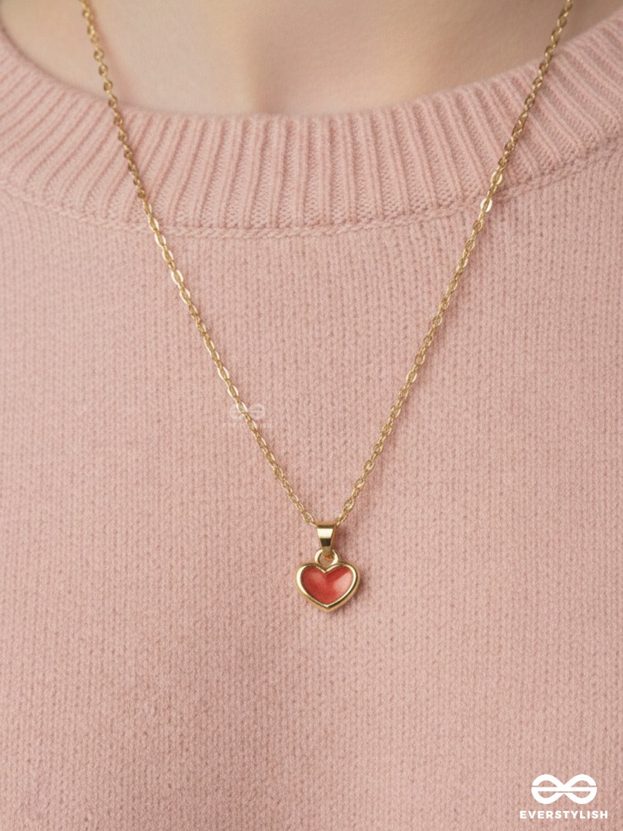 Cupid Note - Mini Heart Necklace