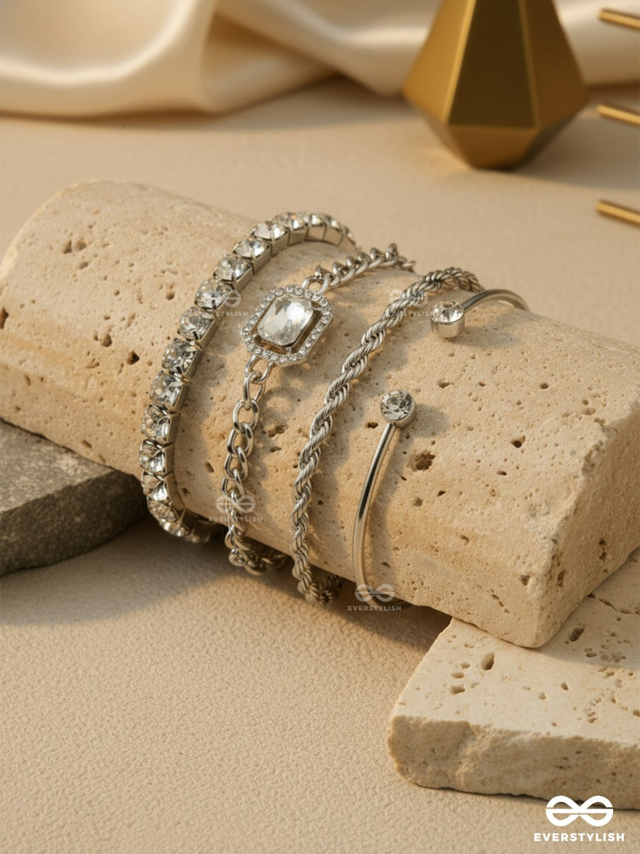 Moonchain Edit - Stone & Metal Bracelet Set
