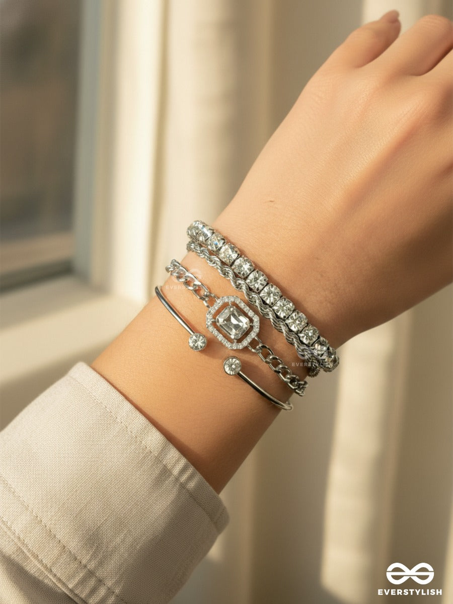 Moonchain Edit - Stone & Metal Bracelet Set