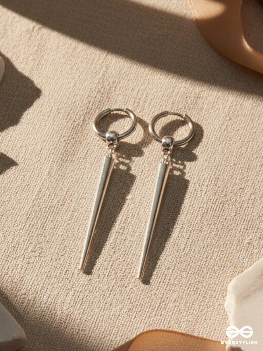 Ice Talon - Bold Metal Drop Earrings