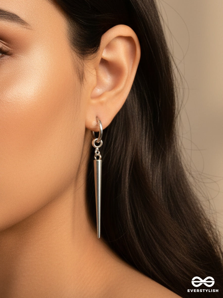 Ice Talon - Bold Metal Drop Earrings