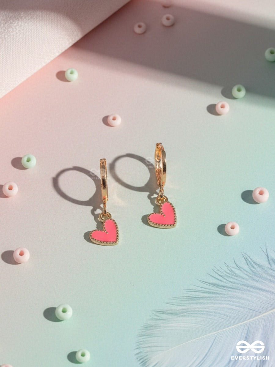 Sweet Crush - Heart Charm Earrings