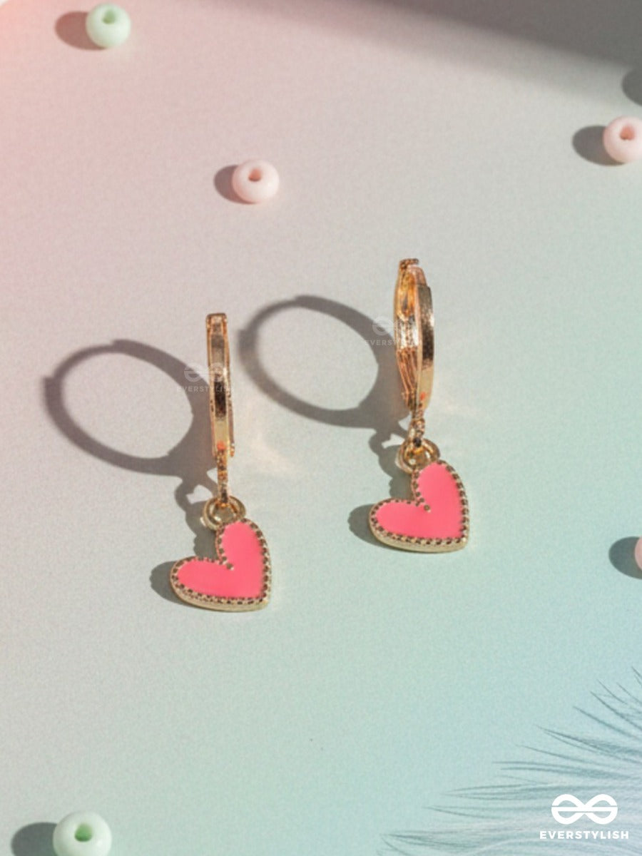 Sweet Crush - Heart Charm Earrings
