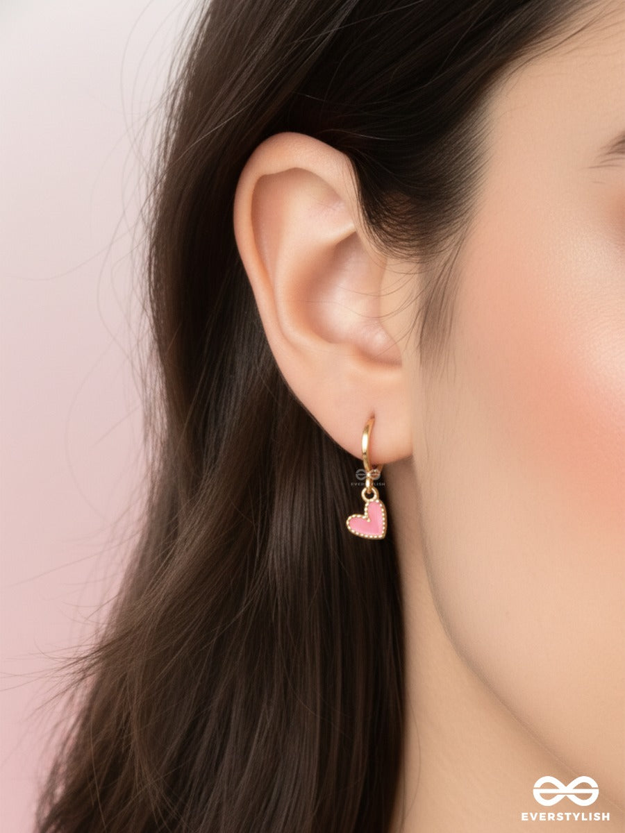 Sweet Crush - Heart Charm Earrings