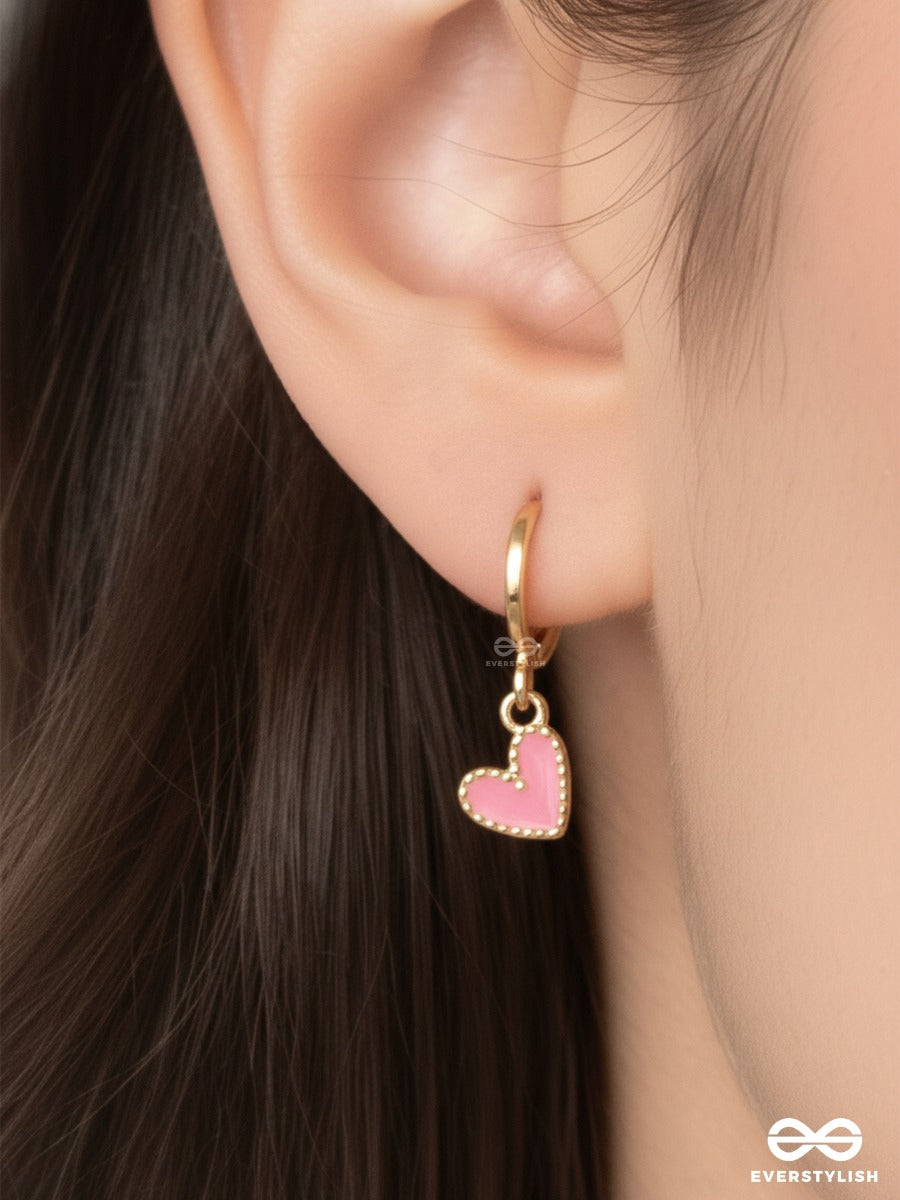 Sweet Crush - Heart Charm Earrings