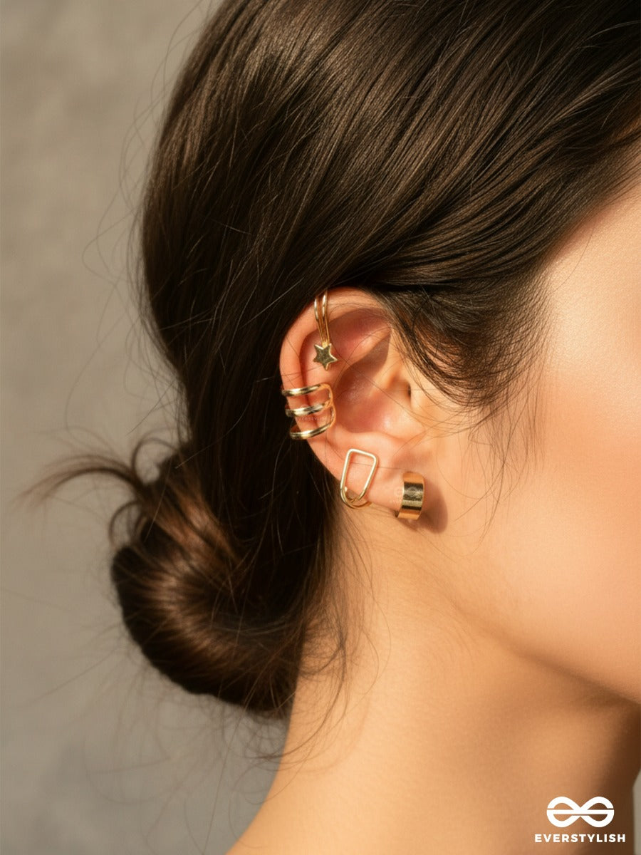 The It Mix - Golden Earcuff Set