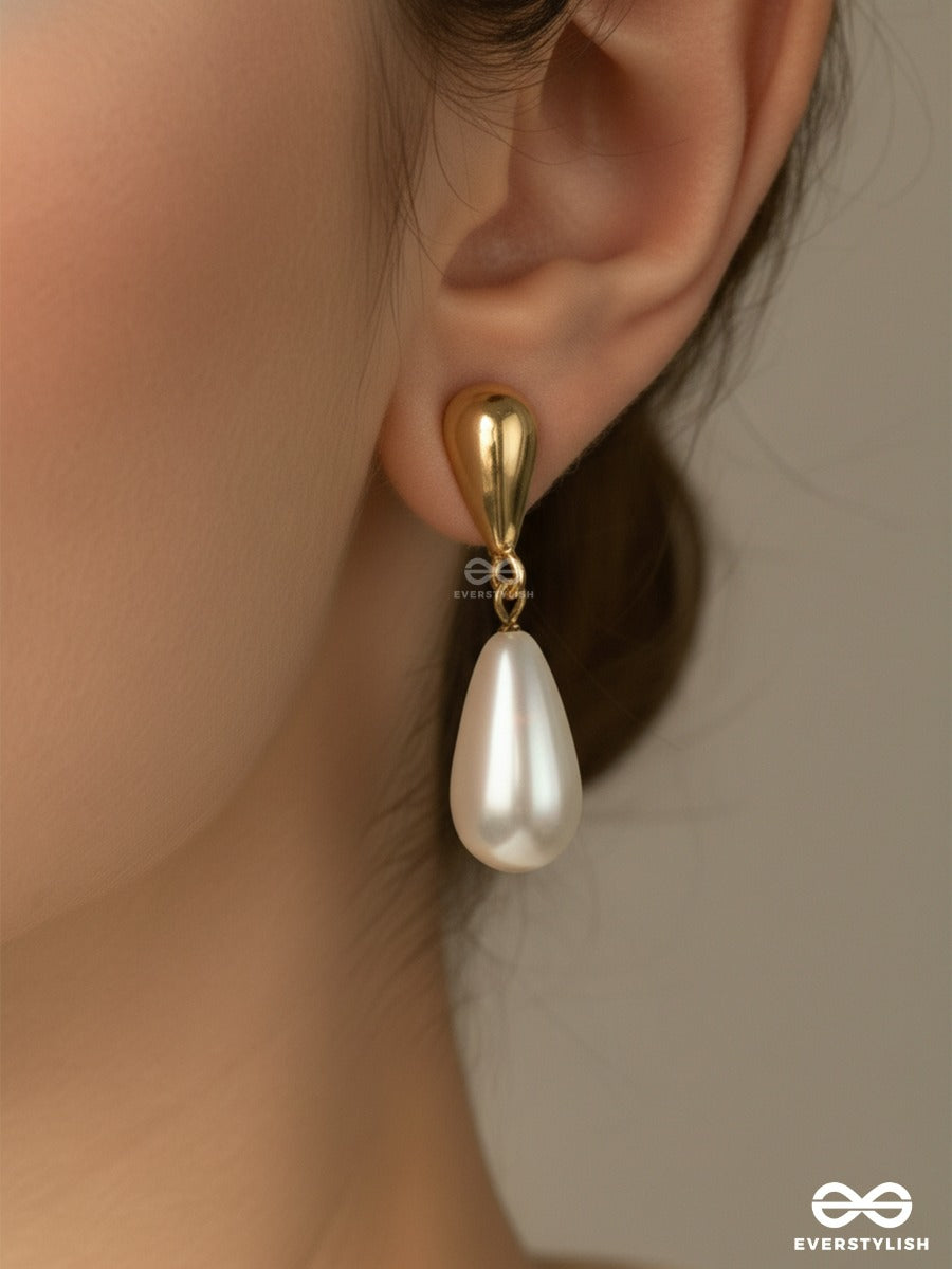 Whisper Tear - Elegant Pearl Dangles