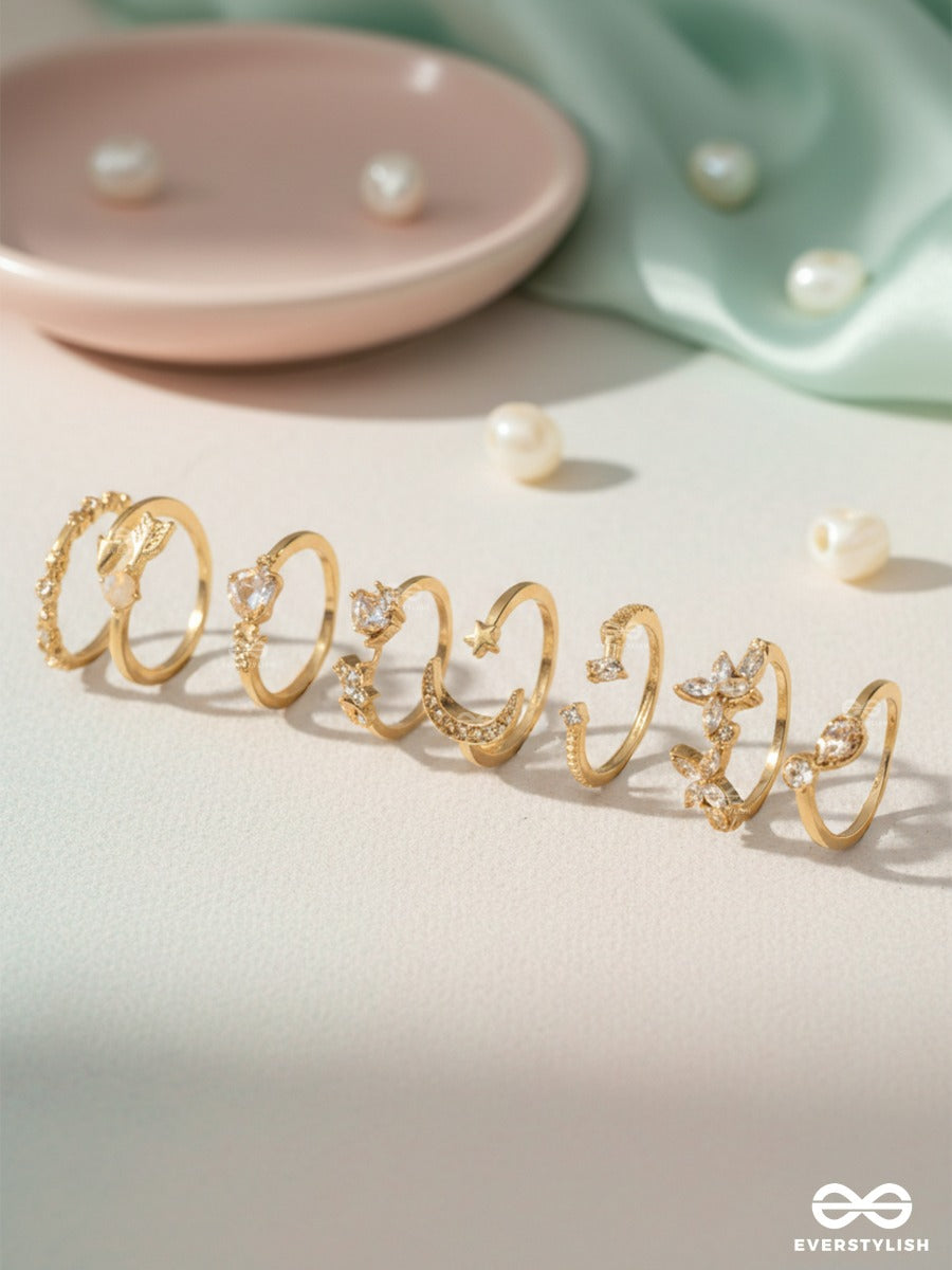 Dazzle Lane - Dainty Stack Ring Set